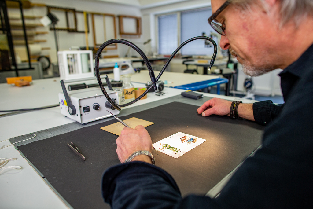 Michael Bottländer in seiner Werkstatt © Thorsten Hübner